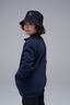 Macpac Kids' Winger Reversible Bucket Hat, Black/Asphalt Print/Black, hi-res