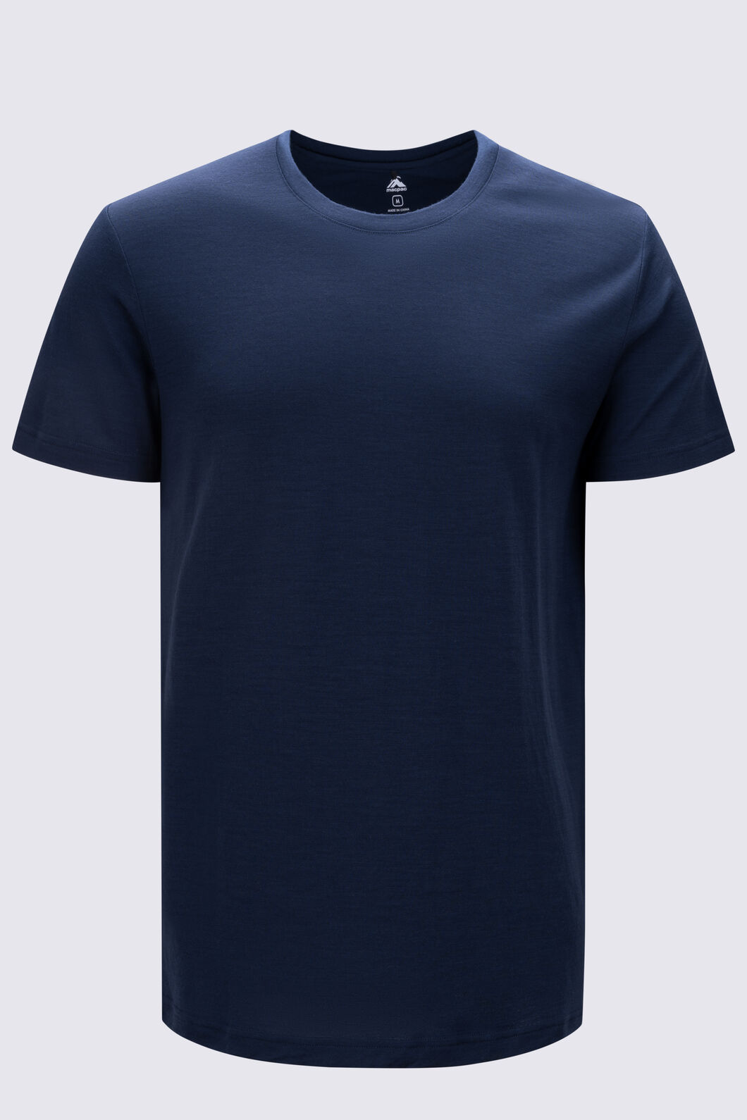 Macpac Men's Lyell 180 Merino T-Shirt, Navy, hi-res