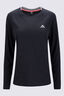 Macpac Women's Trail Long-Sleeve T-Shirt, Black/Smoked Pearl, hi-res
