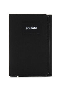 Pacsafe Men's RFIDsafe Trifold Wallet, JET BLACK, hi-res