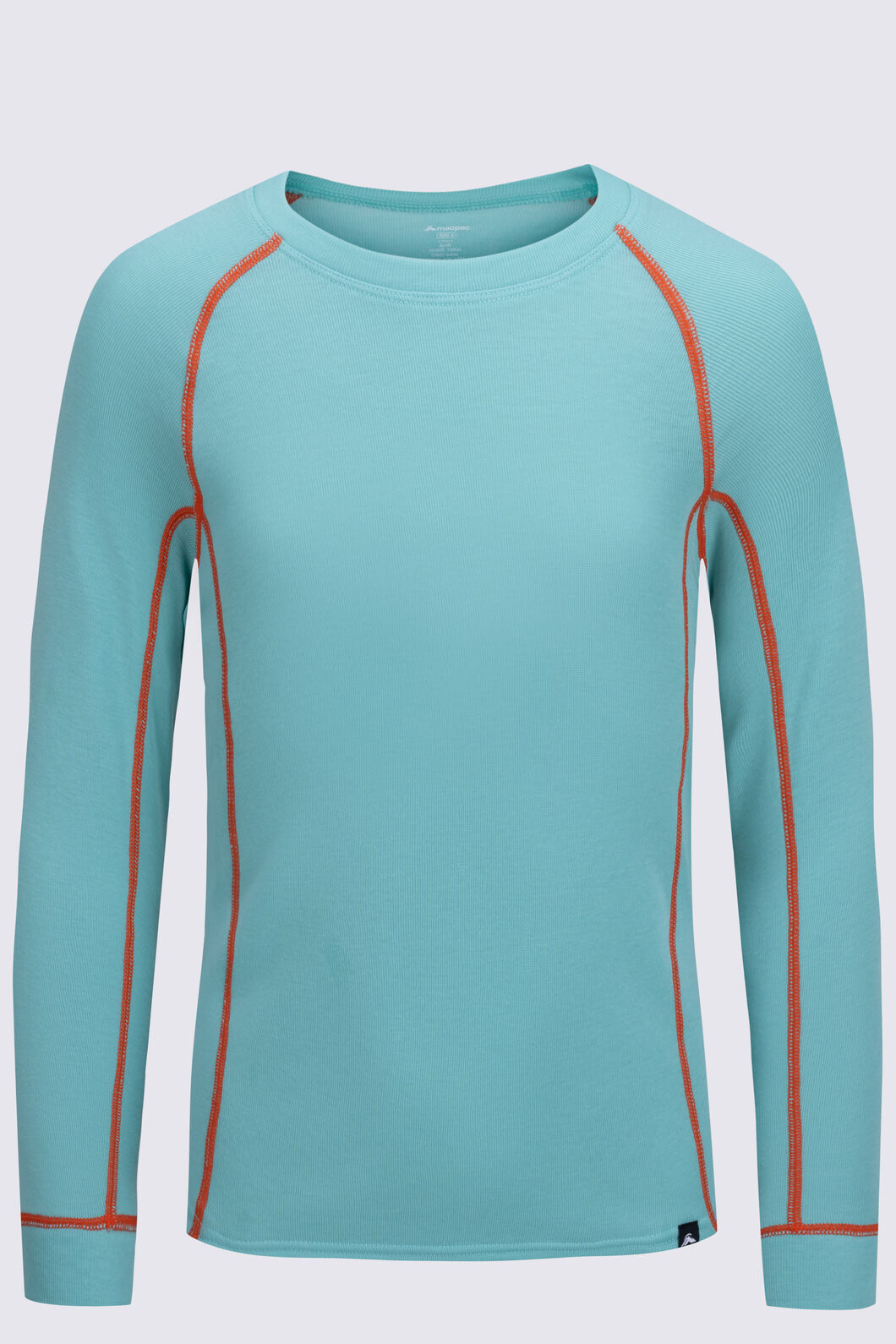 Macpac Kids' Geothermal Long Sleeve Top, Pool Blue, hi-res