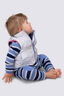 Macpac Baby Down Vest, Xenon Blue Print, hi-res