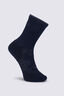Macpac Kids' Merino Crew Sock, Navy, hi-res