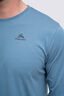 Macpac Men's Stamp Fairtrade Organic Long Sleeve T-Shirt, Captains Blue, hi-res