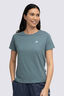 Macpac Women's Aoraki Topo Fairtrade Organic Cotton Short Sleeve T-Shirt, Goblin Blue, hi-res