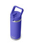 YETI® Rambler® Bottle with Straw Cap — 18 oz, Ultramarine Violet, hi-res