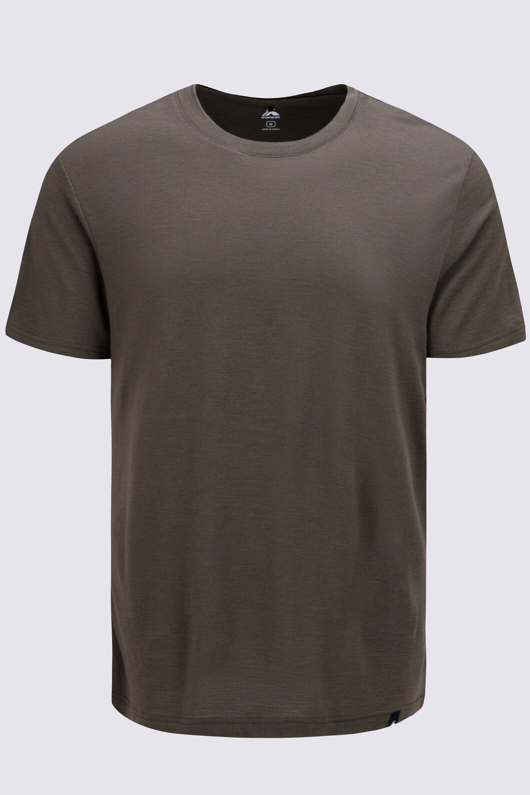 Macpac Men's Lyell 180 Merino T-Shirt, Tarmac, hi-res
