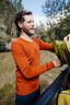 Macpac Men's 220 Merino Long Sleeve Top, Picante, hi-res