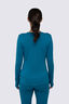 Macpac Women's 220 Merino Long Sleeve Top, Ocean Depths, hi-res