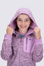 Macpac Kids&rsquo; Dune Reversible Wind Fleece, Orchid/Orchid Mountain Print, hi-res