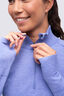 Macpac Women's Infinity &frac14; Zip Top, Hydrangea, hi-res