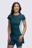Macpac Women's Short Sleeve Rash Top, Deep Teal/Icy Morn, hi-res