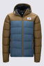 Macpac Men's Halo Hooded Down Jacket ♺, Kangaroo/Bering Sea, hi-res