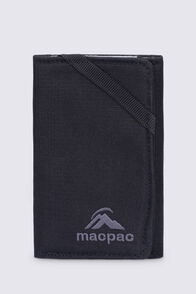 Macpac Adventure Trifold Wallet RFID, Black, hi-res