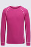 Macpac Kids' Geothermal Long Sleeve Top, Lilac Rose, hi-res