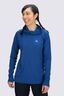 Macpac Women's Trail Long Sleeve Hooded T-Shirt, Twilight Blue, hi-res