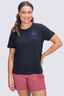 Macpac Women's Trail T-Shirt, Black, hi-res