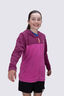 Macpac Kids' Ruru Fleece Jacket, Boysenberry/Rose Violet, hi-res