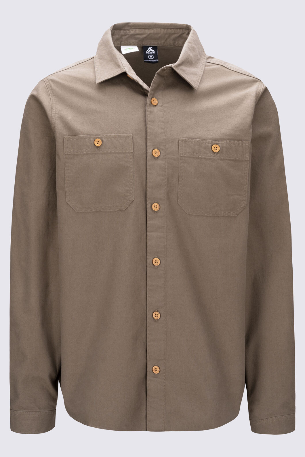 Macpac Men's Bannock Shirt, Stone Grey, hi-res
