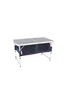 Macpac Folding Camp Table with Storage, Medieval Blue, hi-res