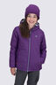 Macpac Kids' Pulsar Alpha Hooded Insulated Jacket, Plum/Print, hi-res