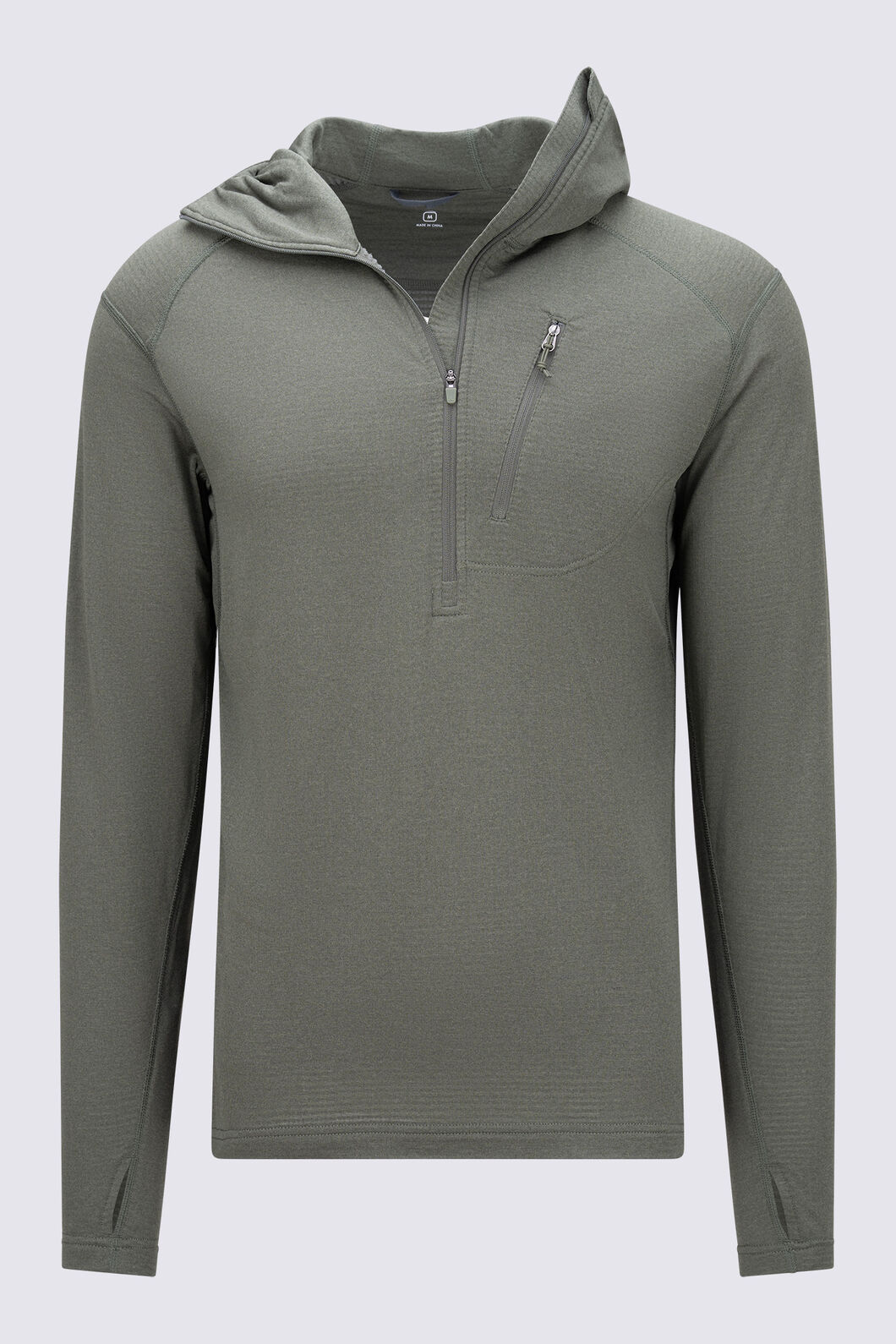 Macpac Men's Prothermal Hooded Fleece Top, Deep Depths, hi-res