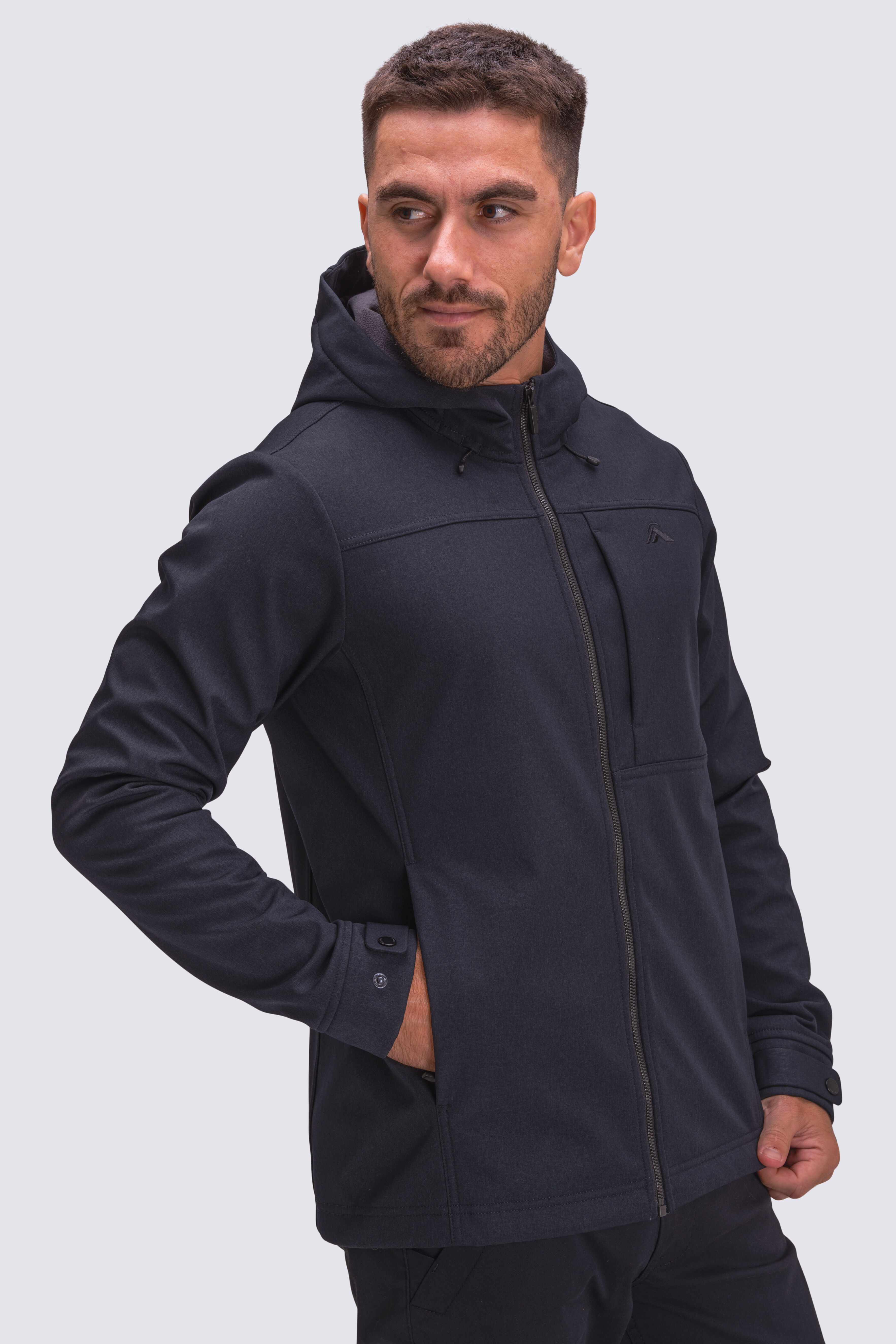 Gray jacket discount with hood