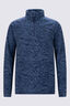 Macpac Kids' Ruru Fleece Pullover, Bering Sea Mountain Print, hi-res