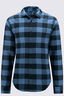 Macpac Men's Sutherland Slim Flannel Shirt, Vintage Indigo Check, hi-res