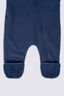 Macpac Baby Acorn Fleece Onesie, Navy Iris, hi-res
