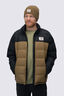 Macpac Men's Halo Down Jacket ♺, Black/Kangaroo, hi-res
