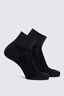 Trail Quarter Sock - 2 Pack V2, Black, hi-res
