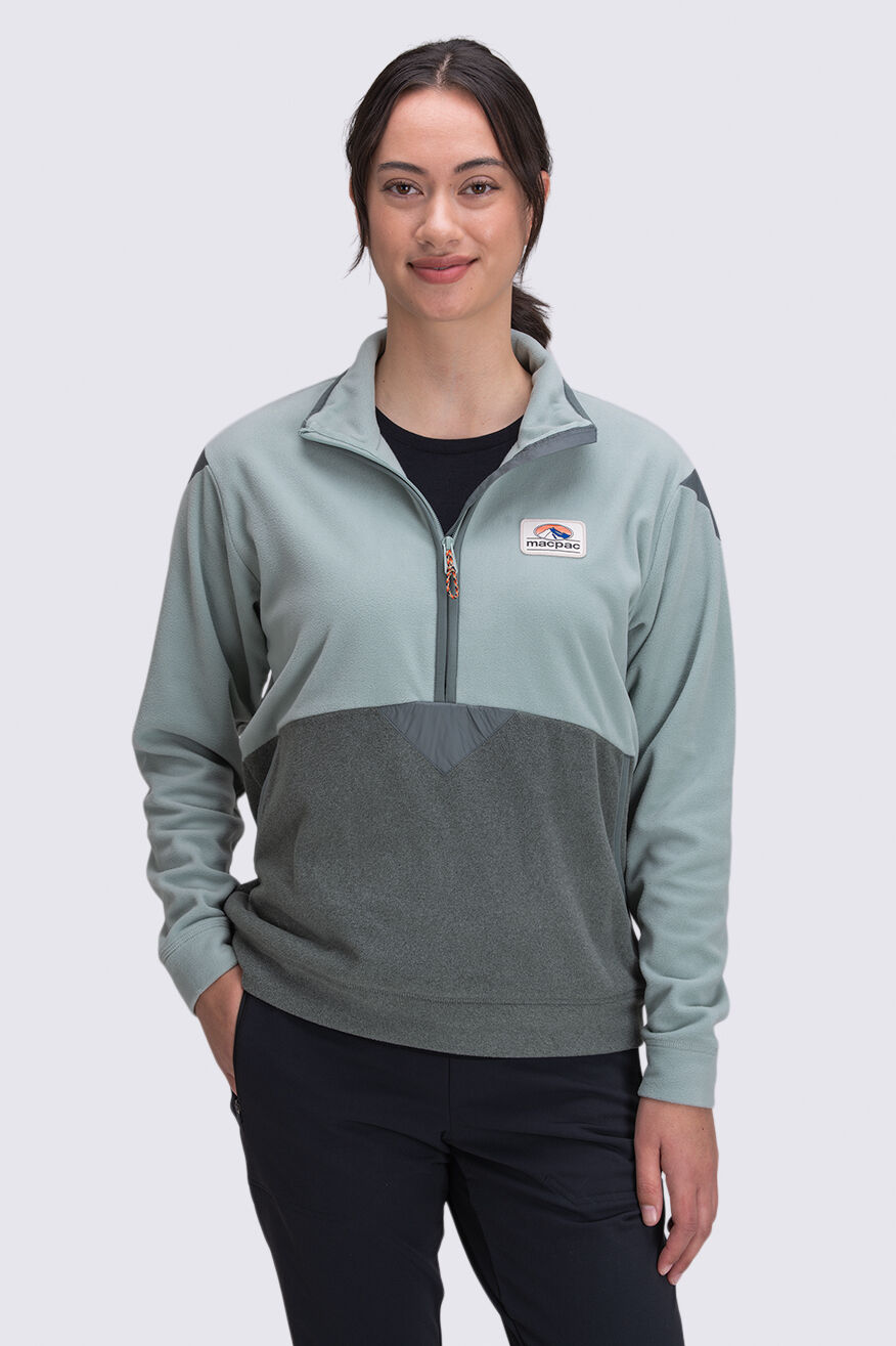 Half zip discount fleece womens vintage
