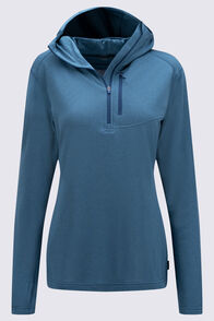 Macpac Women's Prothermal Hooded Fleece Top, Tapestry, hi-res