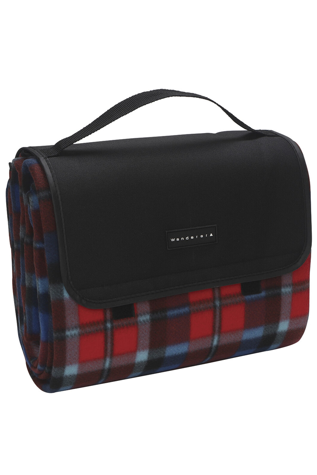 Wanderer Fleece Picnic Rug &mdash; 1.5 x 2 m, Red Check, hi-res