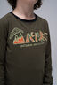Macpac Kids&rsquo; Explorer Long-Sleeve T-Shirt, Grape Leaf, hi-res