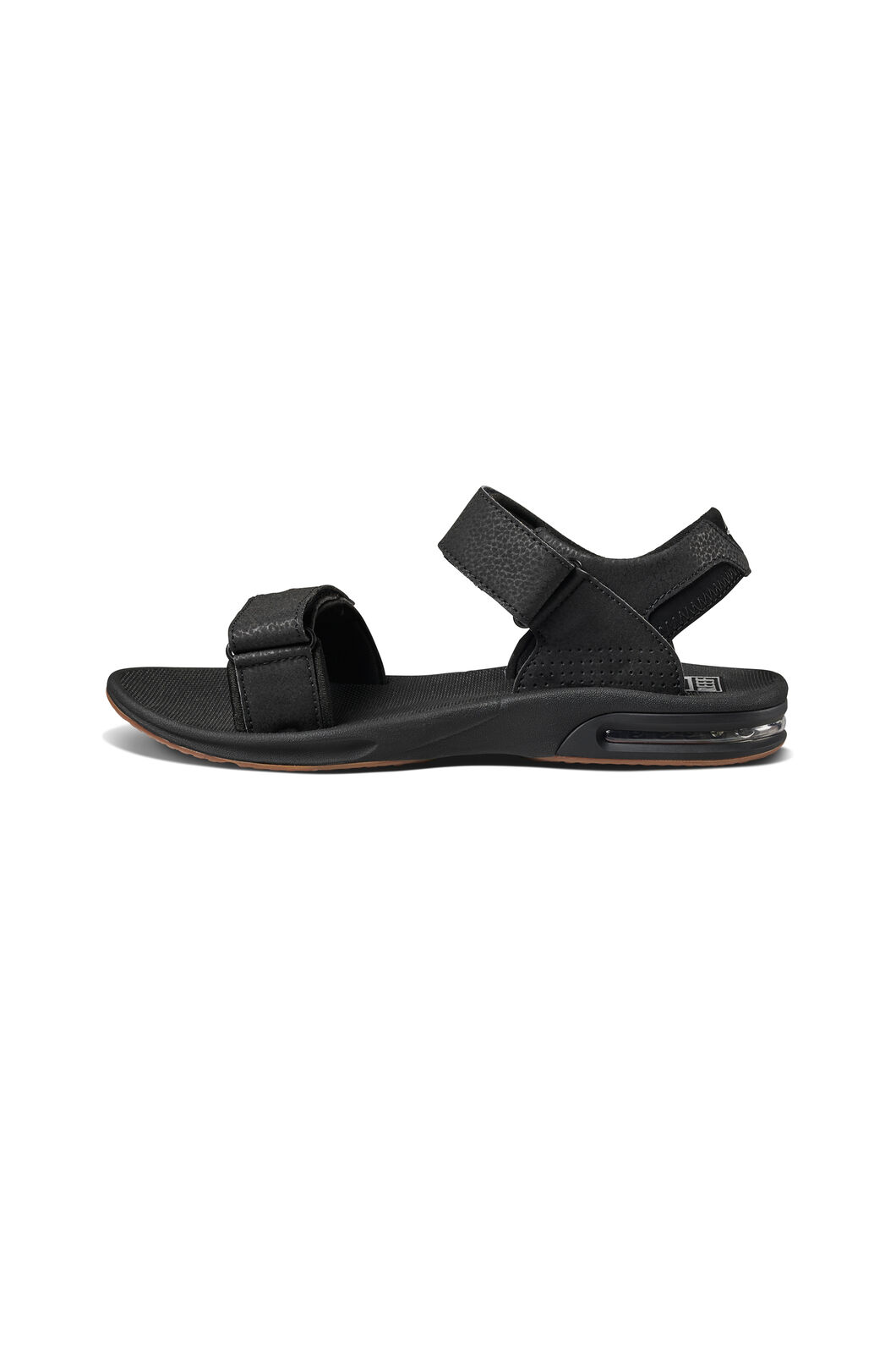 REEF® Men's Fanning Baja Sandals, Black/Silver, hi-res