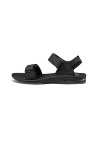 REEF® Men's Fanning Baja Sandals, Black/Silver, hi-res
