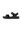REEF® Men's Fanning Baja Sandals, Black/Silver, hi-res