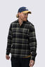 Macpac Men's Sutherland Slim Flannel Shirt, Asphalt Plaid, hi-res