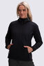 Macpac Women's Sabre Hooded Softshell Jacket, Black, hi-res