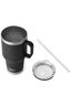 YETI® Rambler® Mug with Straw Cap — 35 oz, Black, hi-res