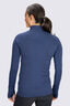 Macpac Women's Infinity 1/4 Zip Top, Twilight Blue, hi-res