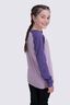 Macpac Kids' Vintage Fairtrade Organic Cotton Long Sleeve T-Shirt, Loganberry/Seafog, hi-res