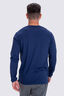Macpac Men's Lyell 180 Merino Long Sleeve T-Shirt, Naval Academy, hi-res