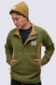 Macpac Men's Heritage Fleece Pullover, Winter Moss/Dull Gold, hi-res