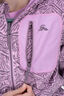 Macpac Kids&rsquo; Dune Reversible Wind Fleece, Orchid/Orchid Mountain Print, hi-res