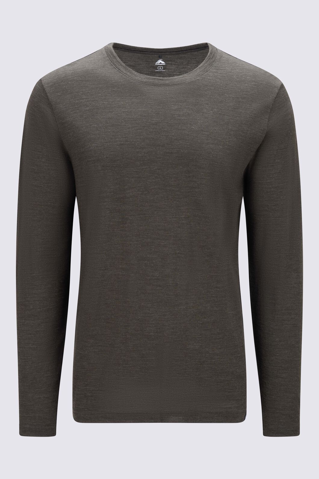 Macpac Men's 150 Merino Long Sleeve Top, Forest Night Marle, hi-res