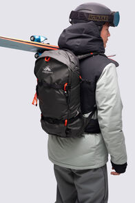 Macpac Huka 20L Ski Backpack, Black, hi-res