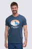 Macpac Men's Wilderness Equipment Fairtrade Organic Cotton Short Sleeve T-Shirt, Midnight Navy Marle, hi-res